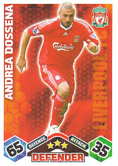 Andrea Dossena Liverpool 2009/10 Topps Match Attax #183
